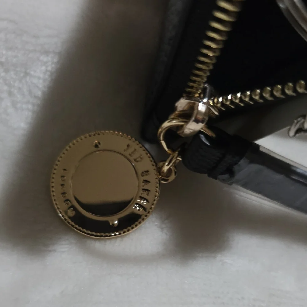 Ted Baker Black Textured Card‎ Wallet